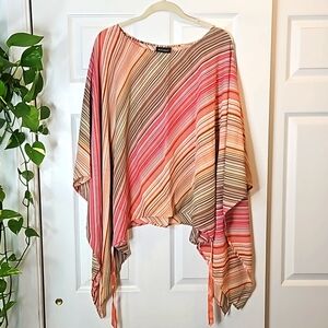 Lane Bryant Colorful Striped Tunic